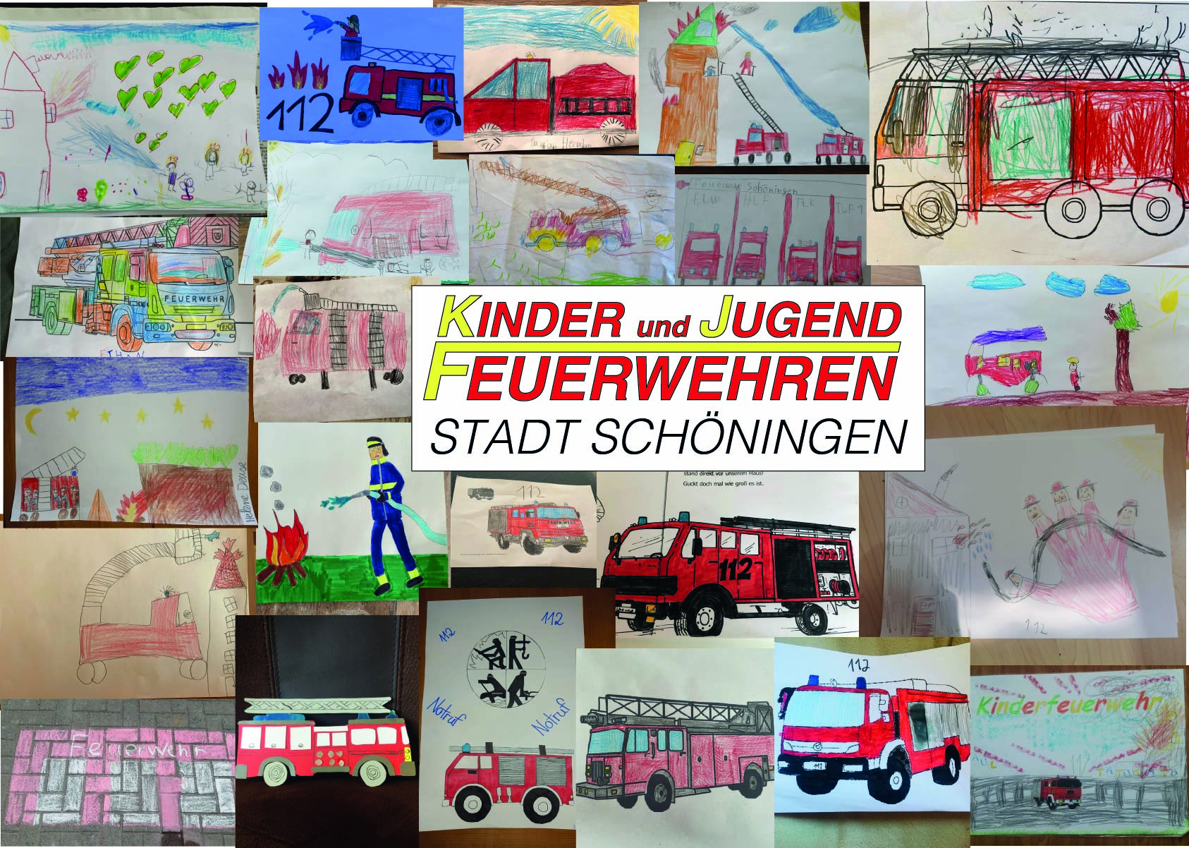 Kinderfeuerwehr Stadt Schningen Collage NP Hilft