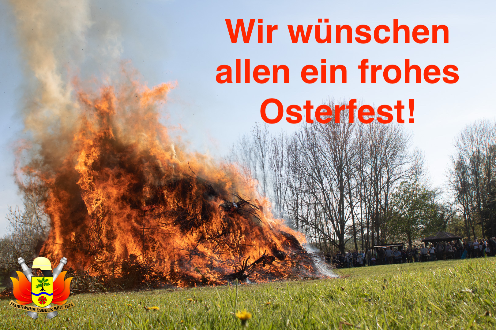 2019 04 20 Osterfeuer Frohe Ostern